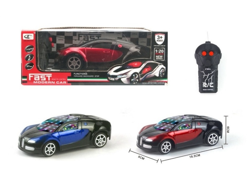2-Channel  Bugatti Remote Control Car With 3D Light