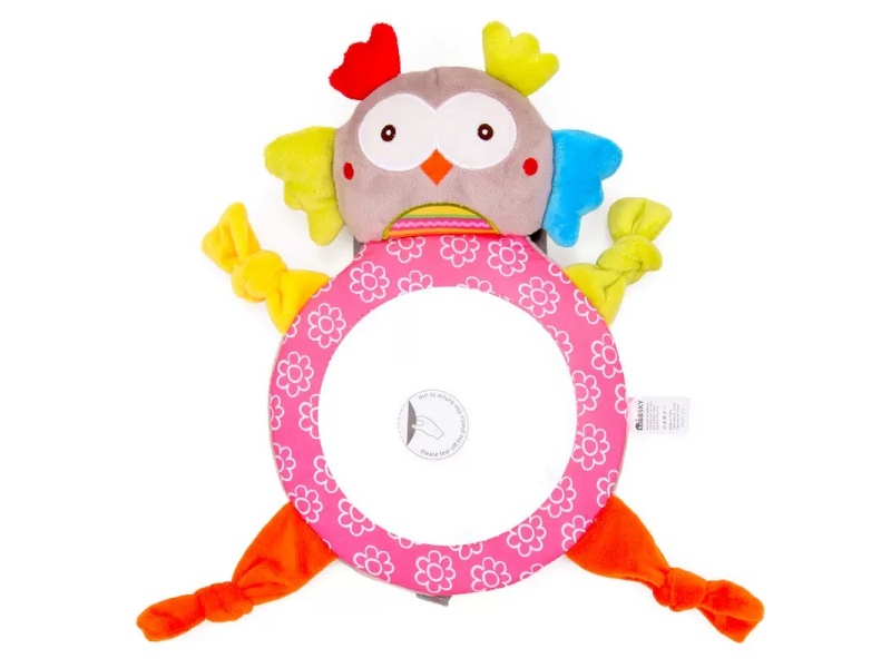 Owl Baby Plush Rearview Mirror