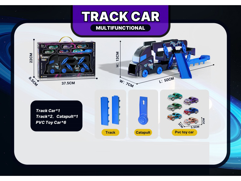 Black Track Storage Container Truck