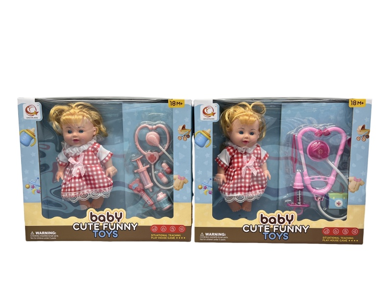 Two Sets Of 10-Inch Plush Toys And Medical Devices Are Mixed Together