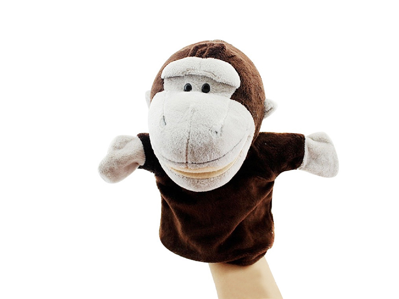 Orangutan Cartoon Animal Hand Puppet Plush Doll
