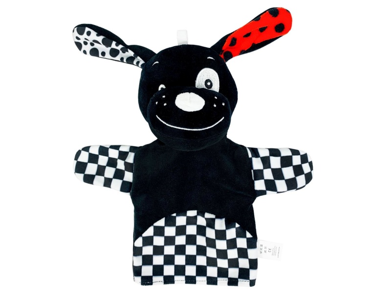 Little Black Dog Baby Soothing Plush Hand Doll