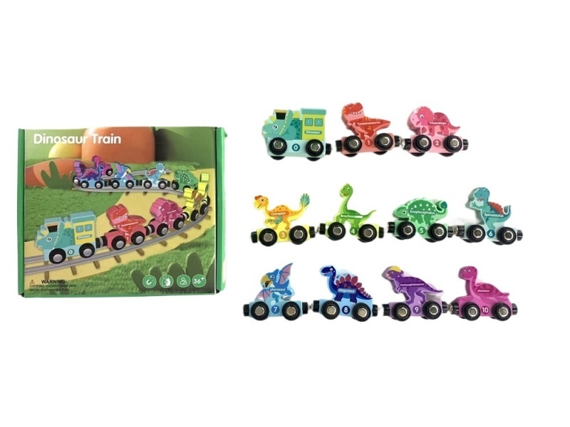 Wooden Dinosaur Train Puzzle Toy