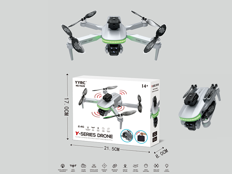 2.4G R/C Brushless Motor, Optical Flow Localization,Dual WiFi Cameras,  Folding Aerial Photography Drone