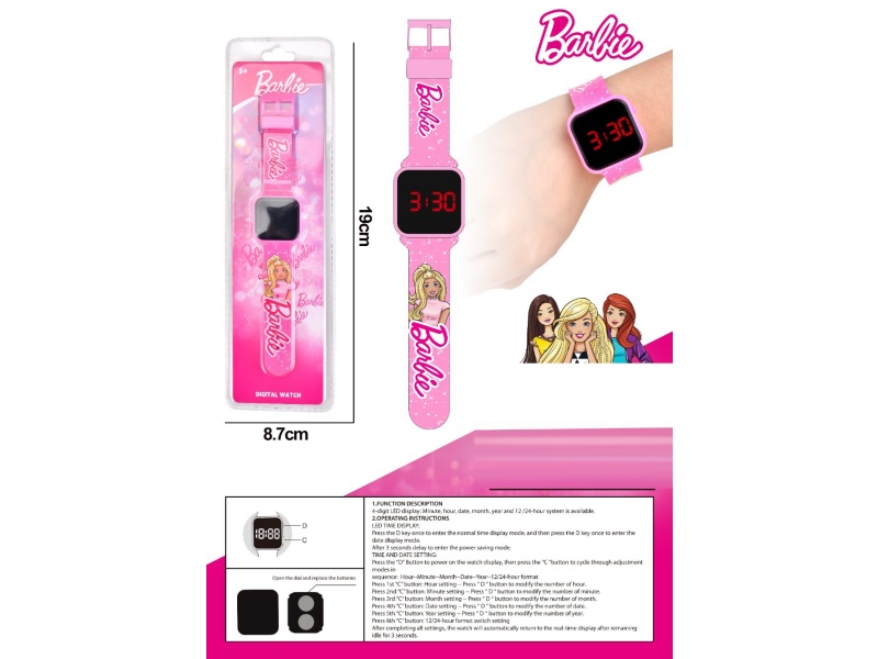 Lcd Barbie Princess Watch