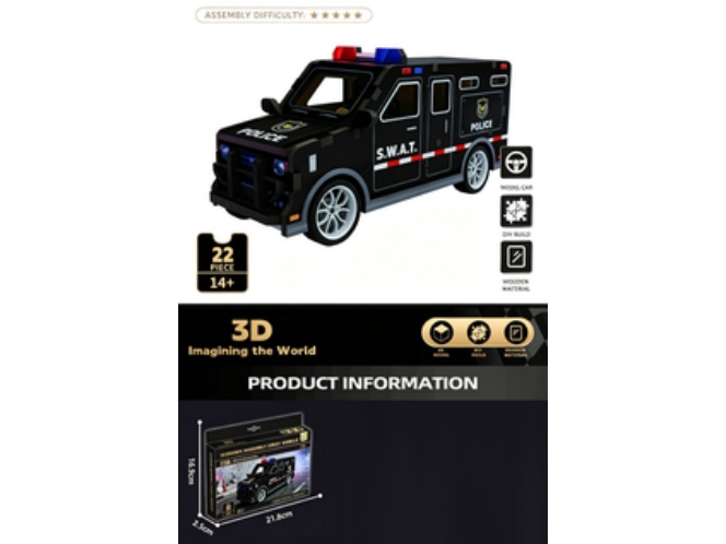 3D Jigsaw Puzzle Series: Special Police Vehicle