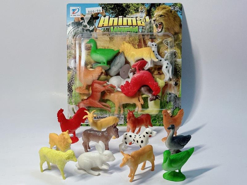 Pvc Simulation Farm Animal 12Pcs