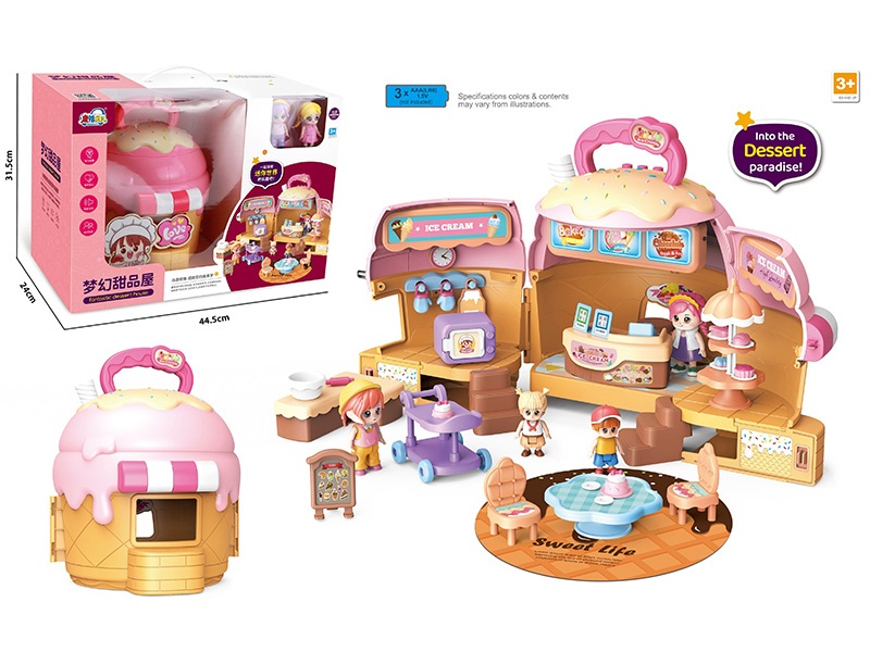 Fantastic Dessert House With Lights And Music