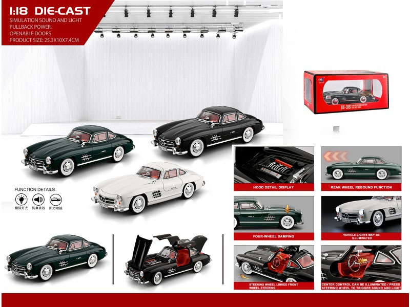 1:18 Vintage Car 300Sl