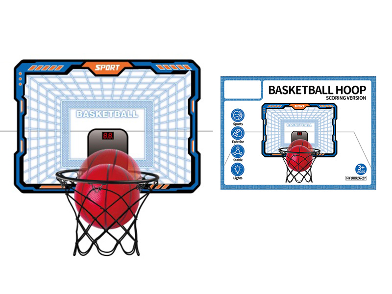 Basketball Board With Lights + Timer +4 Balls