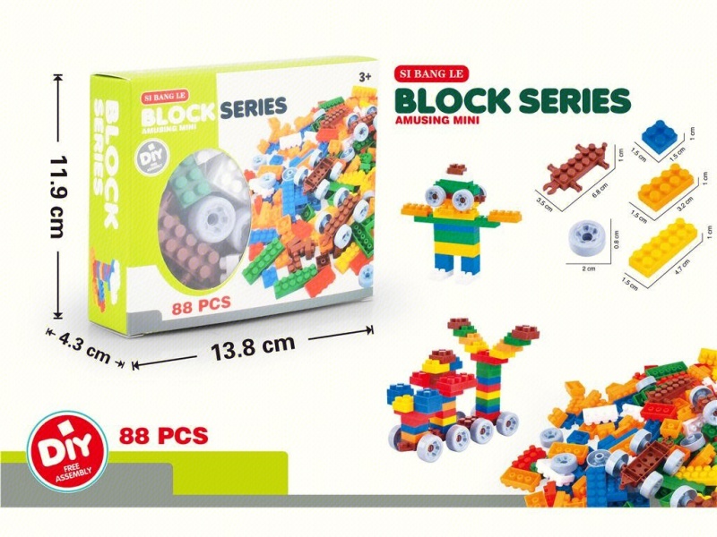 88 Pieces Of Small Puzzle Building Blocks