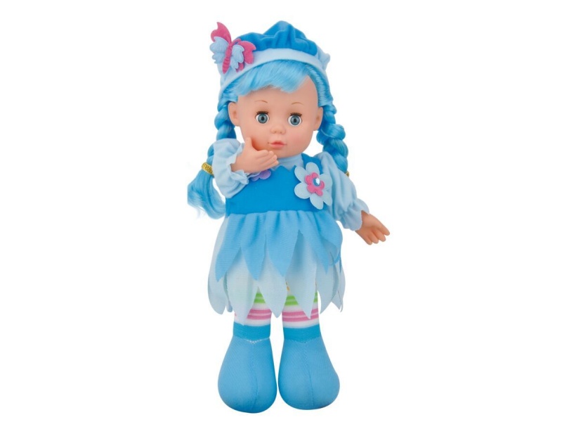 12-Inch Forest Dudu Baby Music Doll Blue (Bag)