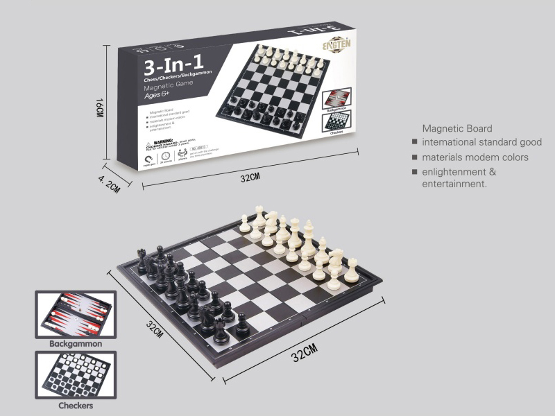 3 In 1 Chess/Checkers/Backgammon