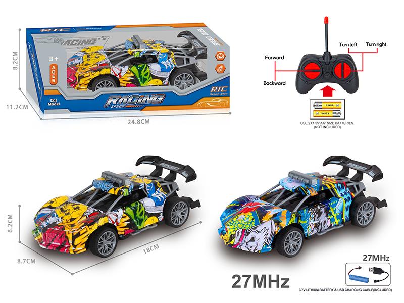 27MHz 1:20 4CH Remote Control Ferrari Graffiti Racing Car(Included  Batteries)