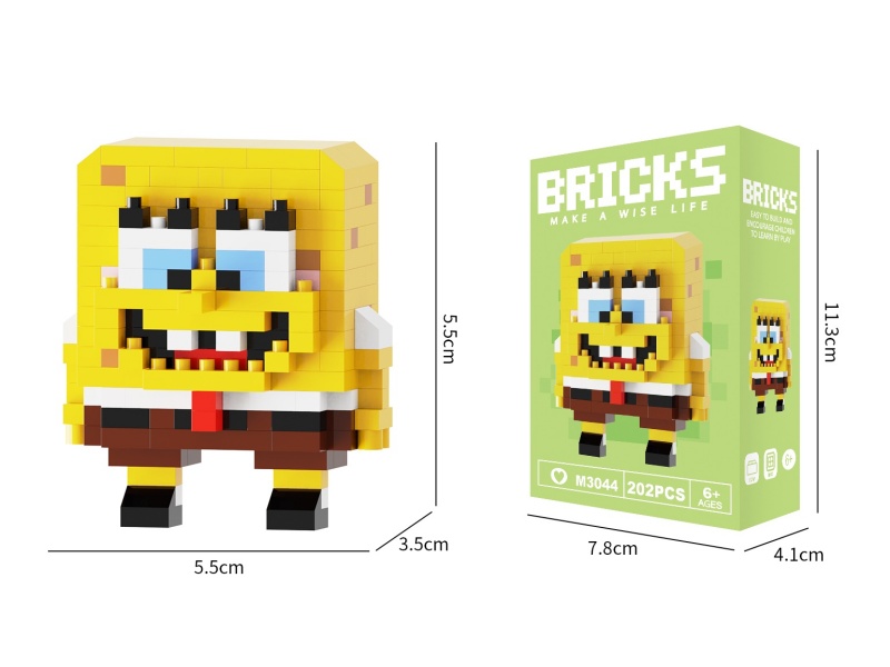 Building Blocks: Spongebob Squarepants 202 Pcs
