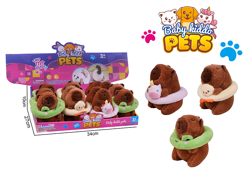 Plush Capybara Keychain Pendant 12PCS