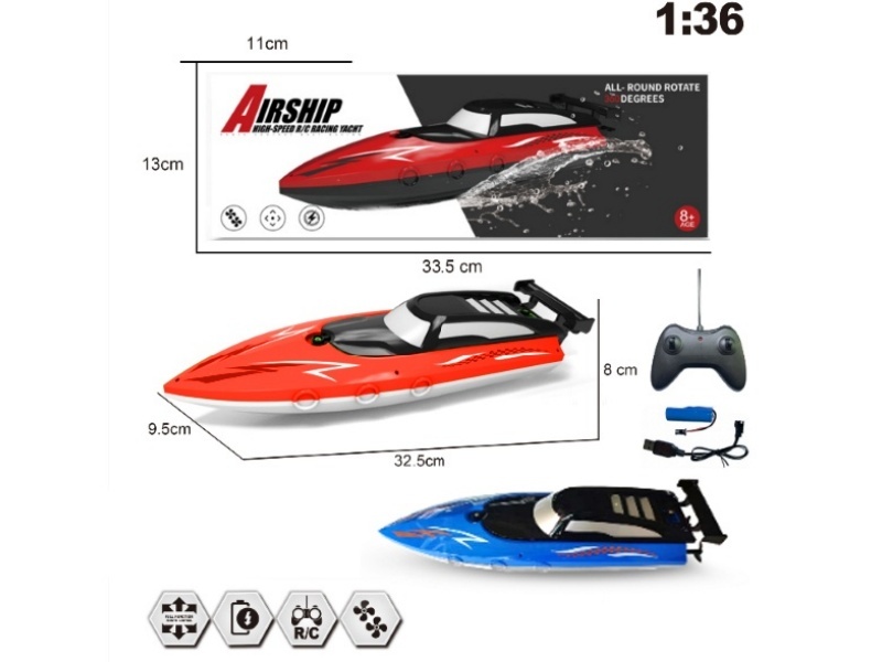 27-Frequency Twin-Paddle High-Speed Remote-Controlled Boat