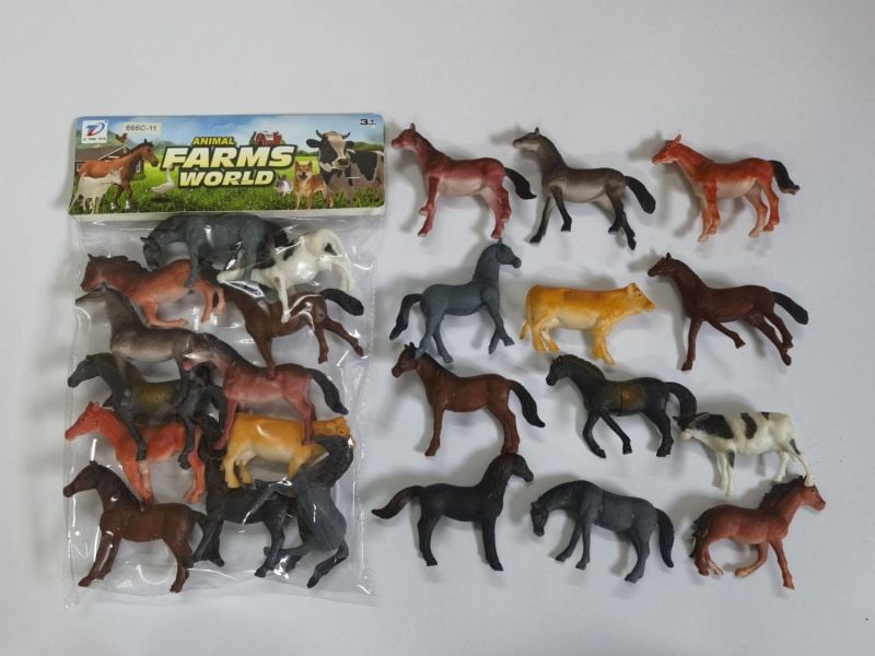 Pvc Simulation Farm Animal 12Pcs