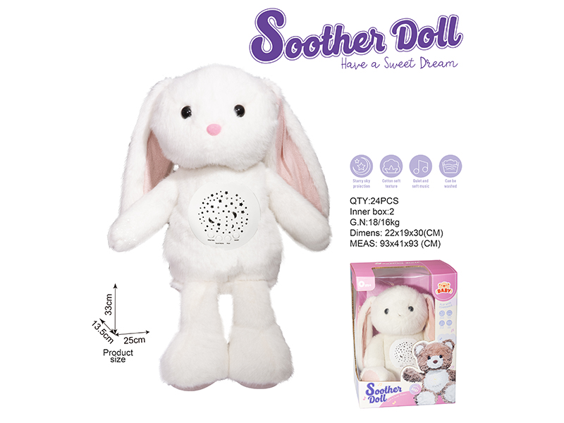 Soothe Plush Toys With Lights And Music - Rabbit