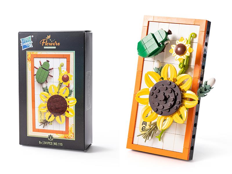 Flower Painting Ornament Building Blocks 241PCS