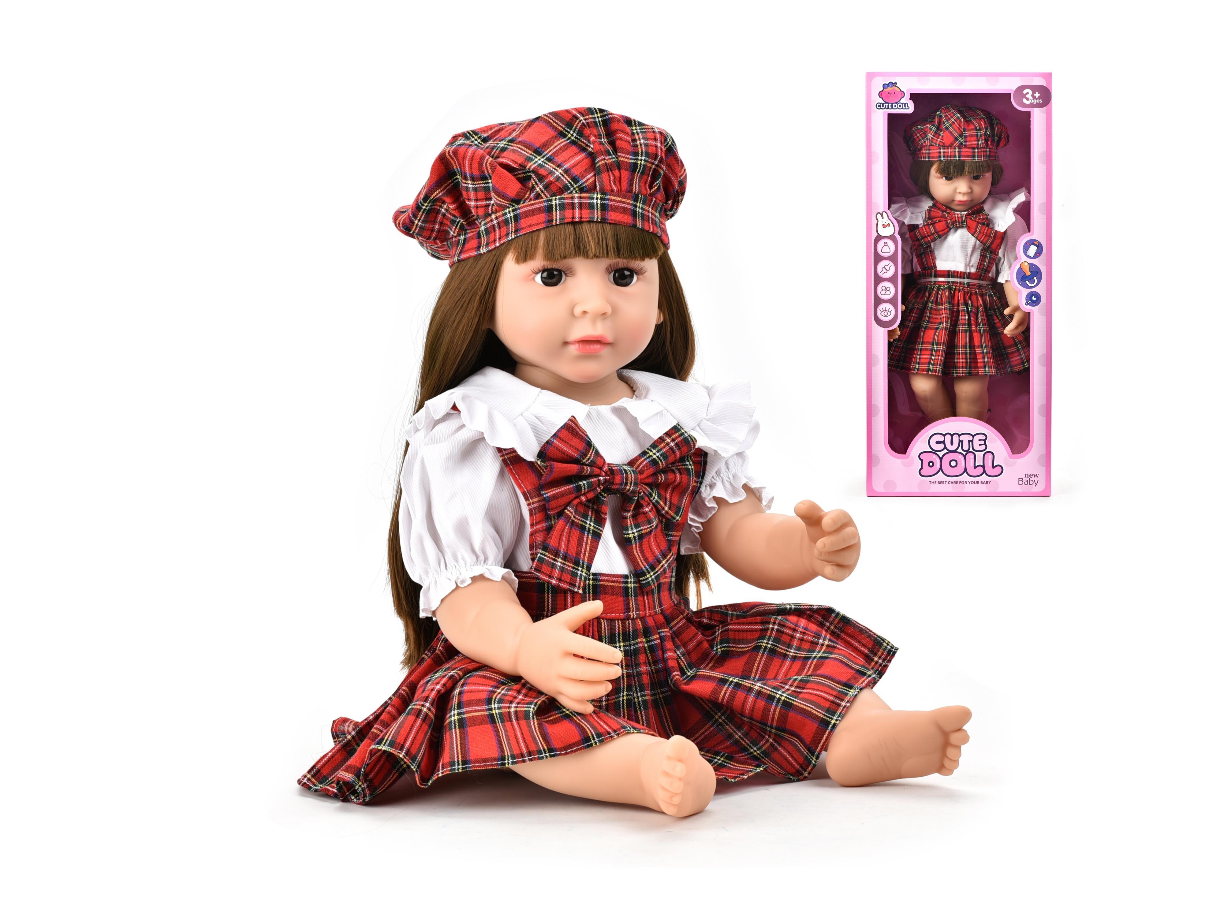 60Cm Reborn Doll, 22-Inch Simulated Baby, Soft Rubber, Fully Lined