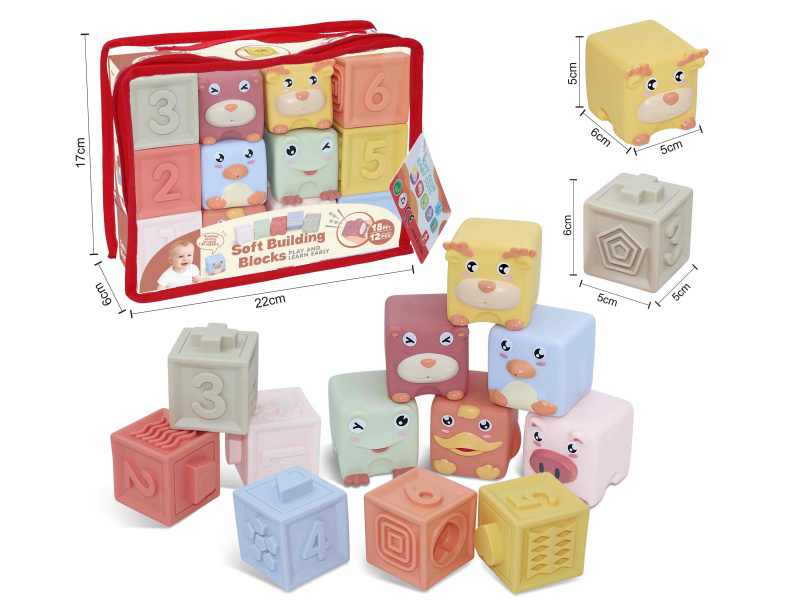 Animal & Constellations Numbers Soft Building Blocks 12PCS