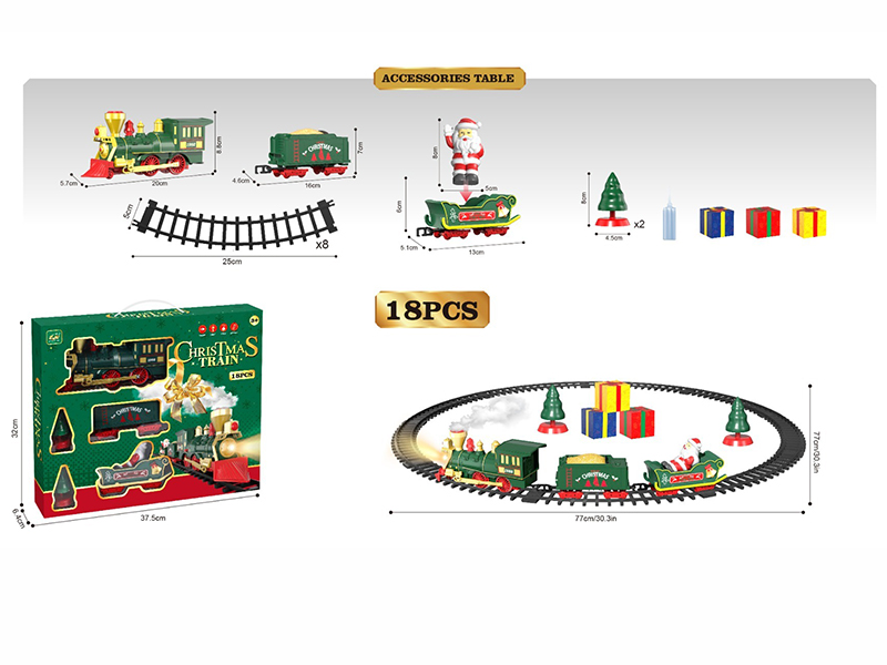 Christmas Rail Train 18pcs
