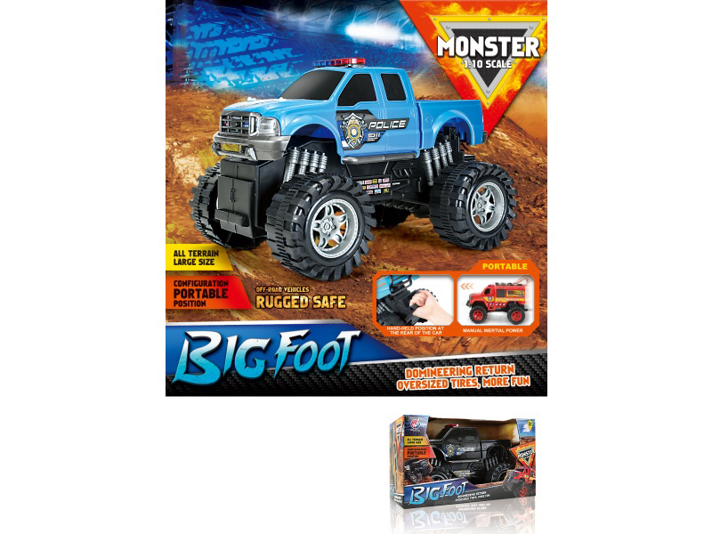 1:10 Hot Wheels Police Car Inertia Car