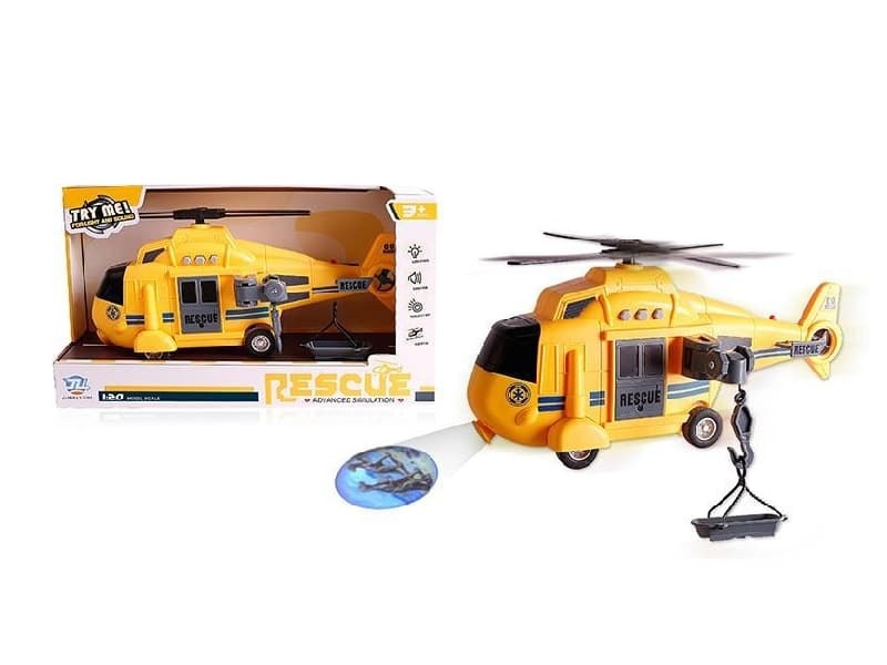 1:20 Friction Project Rescue Projection Helicopter
