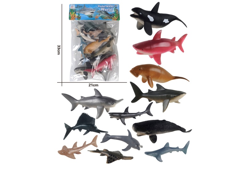 Pvc Simulates Ocean 12Pcs