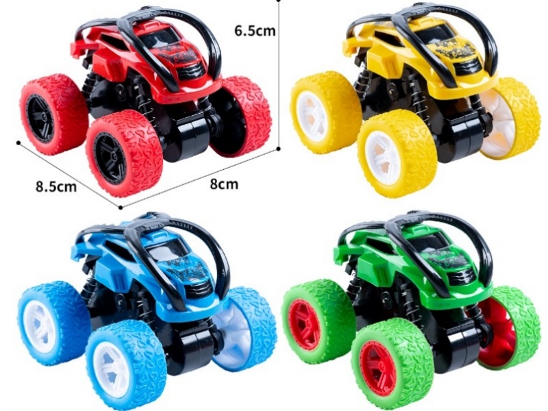 Solid Color Of The Friction Stunt Four-Wheel Drive Spider Car