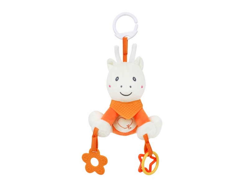 Elk Baby Neck, Teething Ring, Tube Bell, Plush Pendant