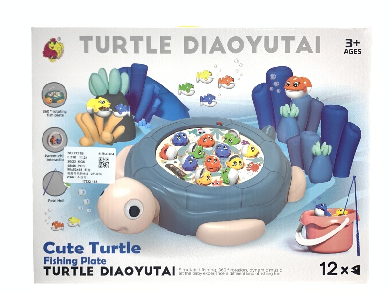Cute And Fun Turtle Fishing Plate