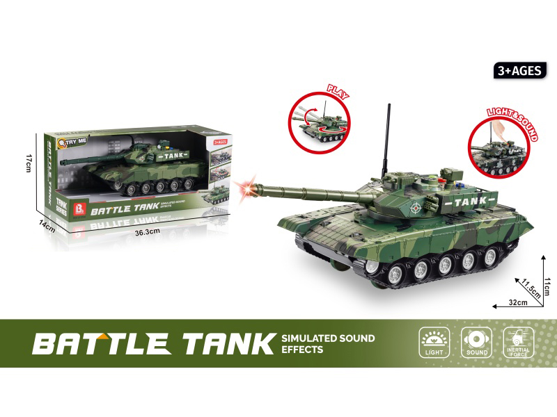 Sound And Light Inertial Tank - Light Green (Package 3*Ag13)