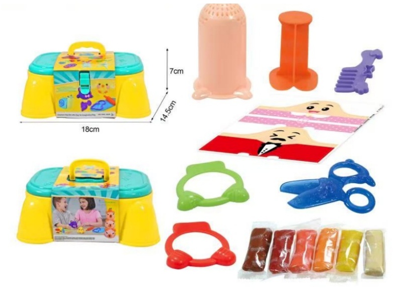 Hand-Held Storage Chair Clay Set