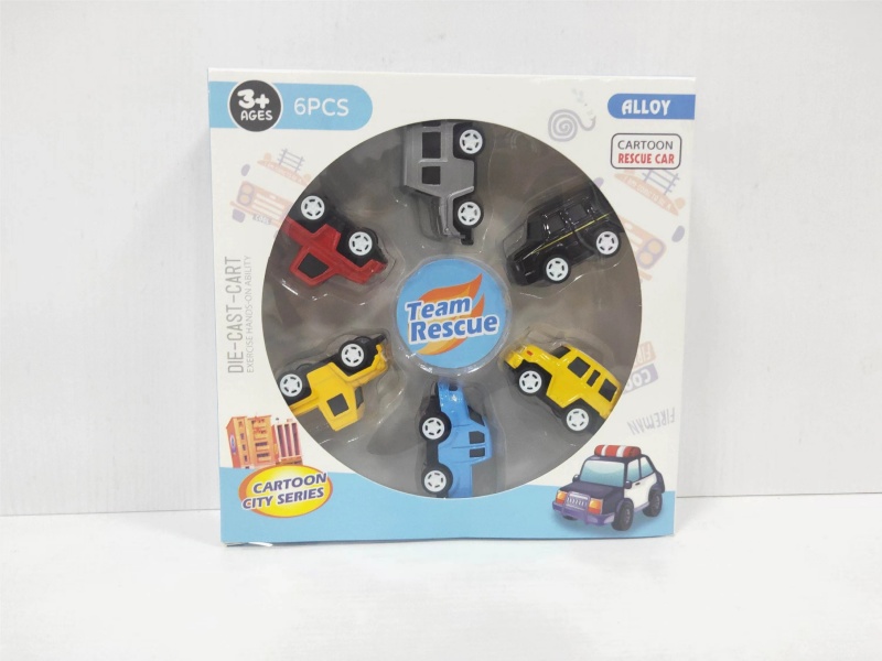 Builei Alloy Cartoon Off-Road Truck Truck Car 6 Square