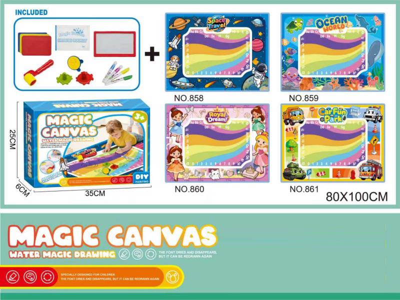 80*100Cm Interstellar Space Magic Water Canvas Diy Early Education And Intelligence Graffiti Toy