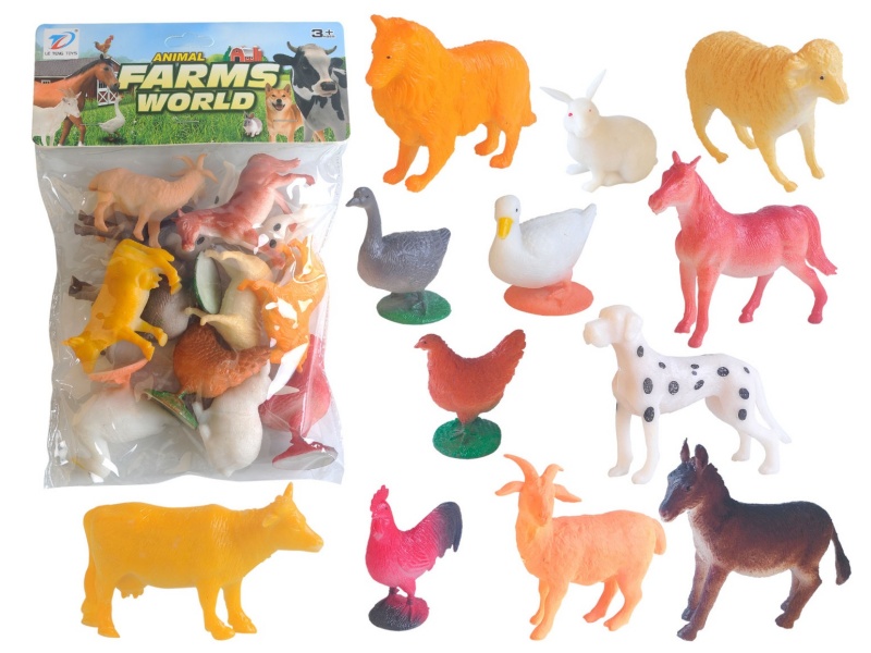 Pvc Simulation Farm Animal 12Pcs