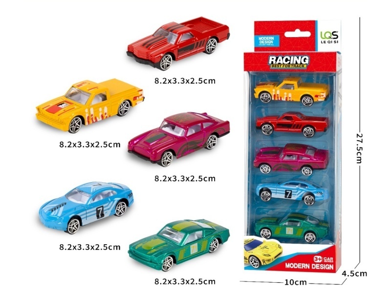 Sliding alloy car (5 pieces/box)