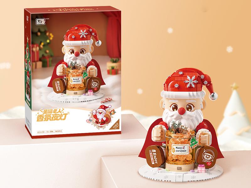 Santa Claus Night Lamp Building Blocks 1473pcs
