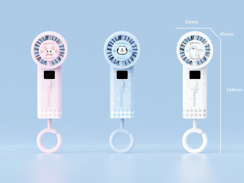 Handheld Fan With Digital Display