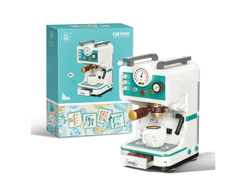 Retro Coffee Machine Building Blocks 663pcs