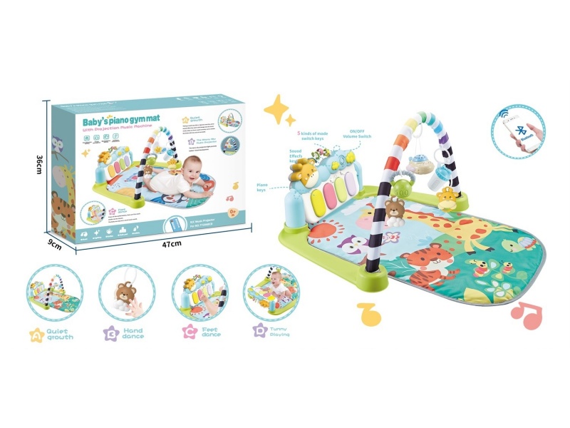 Xiaohu Oval-Shaped Pedal Piano Fitness Stand (With Bluetooth Projection Mini Airplane)