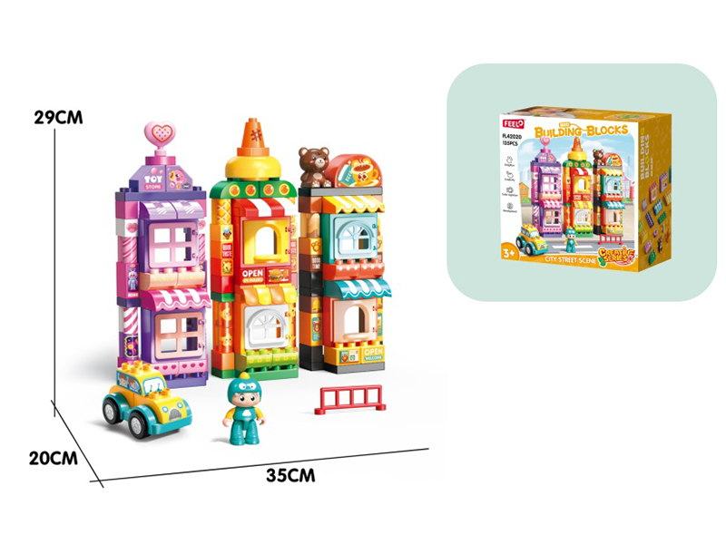 City Street Scene Building Blocks 135pcs