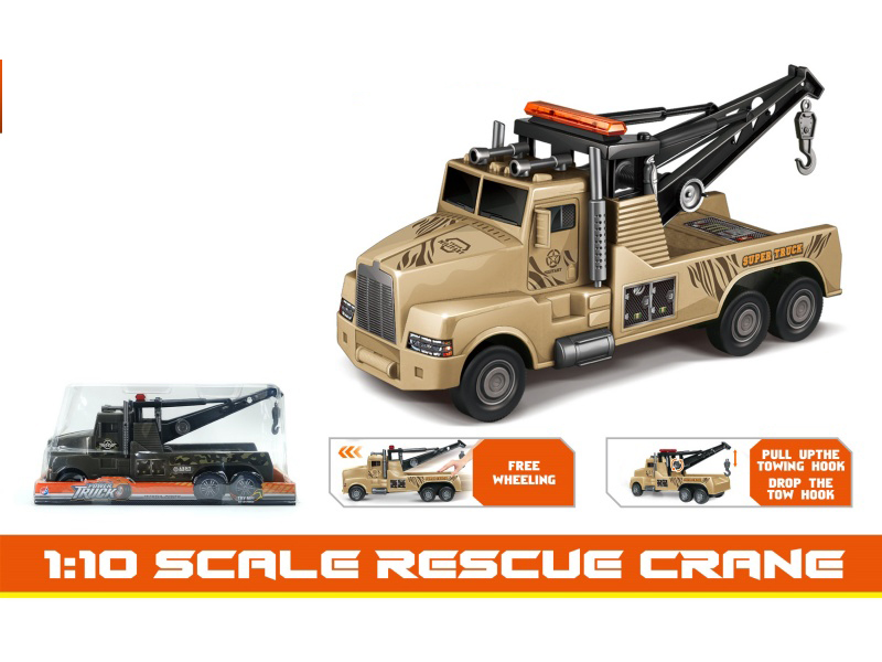 1:10 Wind And Fire Wheel Military Crane Inertia Vehicle