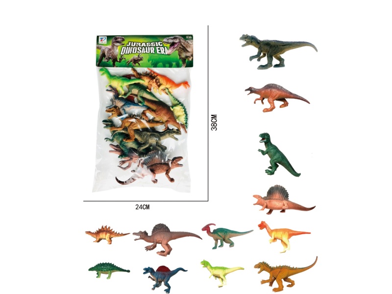 Pvc Simulation Dinosaur 12Pcs