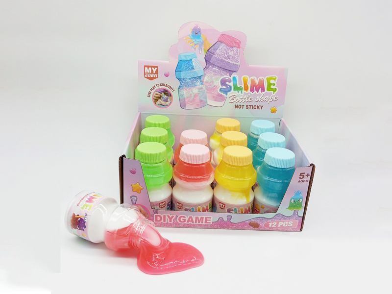 Slime Yakult Has Multiple Bottles Of Macaron Color