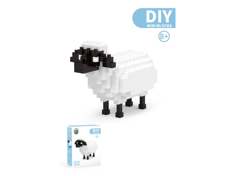 Sheep Animal Building Blocks 128 PCS