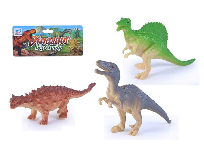 Solid Simulated Dinosaur 3Pcs
