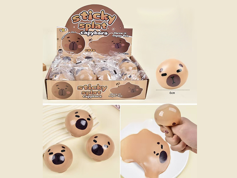 Sticky Splat Capybara Squeeze Toy